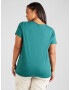 ONLY Carmakoma Tricou 'QUOTE' verde petrol / alb - Pled.ro