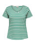 ONLY Carmakoma Tricou verde / alb - Pled.ro