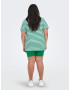 ONLY Carmakoma Tricou verde / alb - Pled.ro