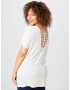 ONLY Curve Tricou 'CARRIE' alb natural - Pled.ro