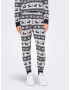 ONLY Pantaloni de pijama 'Xmas' albastru noapte / alb - Pled.ro