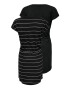 Only Petite Rochie de vară 'May' negru / alb - Pled.ro