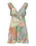 ONLY Rochie 'Alma' albastru / verde / portocaliu / roz pal - Pled.ro