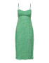 ONLY Rochie de vară 'Leonora' verde / alb - Pled.ro