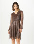 ONLY Rochie 'FALLON' maro / auriu / argintiu - Pled.ro