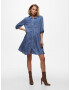 ONLY Rochie tip bluză albastru denim - Pled.ro