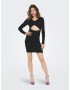 ONLY Rochie tricotat 'EMMY' negru - Pled.ro