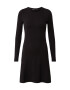 ONLY Rochie tricotat 'ONLNEW DALLAS O-NECK DRESS CS KNT' negru - Pled.ro