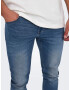 Only & Sons Jeans 'LOOM' albastru denim / maro deschis - Pled.ro