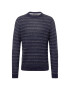 Only & Sons Pulover 'DEL' bleumarin / gri metalic / alb - Pled.ro