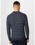 Only & Sons Pulover 'DEL' bleumarin / gri metalic / alb - Pled.ro