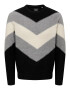 Only & Sons Pulover 'KREW' crem / gri / negru - Pled.ro