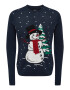 Only & Sons Pulover 'Let it snow' albastru noapte / verde / roșu / negru / alb - Pled.ro