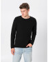 Only & Sons Pulover 'onsDAN 7 STRUCTURE CREW NECK NOOS' negru - Pled.ro