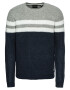 Only & Sons Pulover 'onsLAZLO STRIPED CREW NECK KNIT' albastru închis / gri / alb - Pled.ro