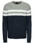 Only & Sons Pulover 'onsLAZLO STRIPED CREW NECK KNIT' albastru închis / gri / alb - Pled.ro