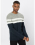 Only & Sons Pulover 'onsLAZLO STRIPED CREW NECK KNIT' albastru închis / gri / alb - Pled.ro