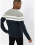 Only & Sons Pulover 'onsLAZLO STRIPED CREW NECK KNIT' albastru închis / gri / alb - Pled.ro