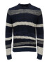 Only & Sons Pulover 'PIKE' bej / bleumarin / negru - Pled.ro