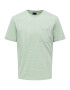 Only & Sons Tricou 'BALE' verde pastel / alb - Pled.ro