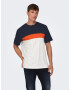 Only & Sons Tricou 'ODIS' bleumarin / portocaliu / alb - Pled.ro