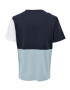 Only & Sons Tricou 'PATRICK' bleumarin / albastru pastel / alb - Pled.ro