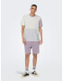 Only & Sons Tricou 'PATRICK' gri deschis / mov pastel / mov deschis / alb - Pled.ro