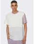 Only & Sons Tricou 'PATRICK' gri deschis / mov pastel / mov deschis / alb - Pled.ro