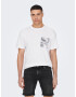 Only & Sons Tricou 'Perry' negru / alb amestacat - Pled.ro