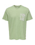 Only & Sons Tricou 'PERRY' verde amestecat / alb murdar - Pled.ro