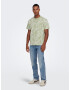 Only & Sons Tricou 'Perry' verde pastel / alb - Pled.ro