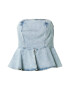 ONLY Top 'Justine' albastru denim - Pled.ro