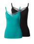 ONLY Top 'Kira' verde jad / negru - Pled.ro