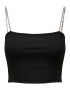 ONLY Top 'RHINA' negru / transparent - Pled.ro