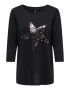 ONLY Tricou 'Lillian' negru / argintiu - Pled.ro