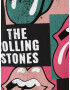 ONLY Tricou 'ROLLING STONES' gri închis / verde / roz - Pled.ro