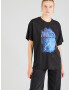 ONLY Tricou 'SALI' albastru deschis / mov deschis / negru - Pled.ro