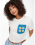 ONLY Tricou 'Woodstock' cyan / galben / alb - Pled.ro