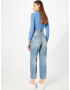 OUI Jeans albastru denim - Pled.ro