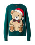 OVS Pulover 'TEDDY BEAR XMAS' maro / maro deschis / verde petrol / roșu / alb - Pled.ro