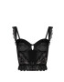 OW Collection Corsete 'ROSETTE' negru - Pled.ro