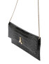 PATRIZIA PEPE Clutch gri metalic / negru - Pled.ro