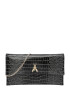 PATRIZIA PEPE Clutch gri metalic / negru - Pled.ro