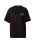 Pegador Tricou supradimensional negru / alb - Pled.ro