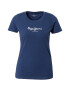 Pepe Jeans Tricou 'New Virginia' bleumarin / alb - Pled.ro