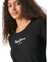 Pepe Jeans Tricou 'New Verginia' negru / alb - Pled.ro