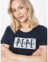 Pepe Jeans Tricou 'Patsy' bleumarin / albastru deschis / roz deschis - Pled.ro