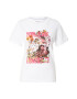 Pepe Jeans Tricou 'Pauline' oliv / portocaliu / roz deschis / alb murdar - Pled.ro