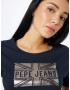 Pepe Jeans Tricou 'PEARL' bleumarin / argintiu - Pled.ro