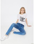 Pepe Jeans Tricou 'PIA' negru / alb - Pled.ro